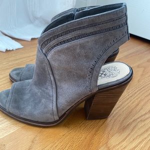 Vince Camuto “Koral” Perforated Open Toe Bootie